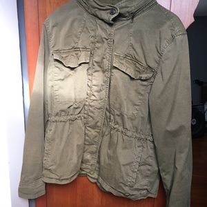 Gap Women's olive green military jacket